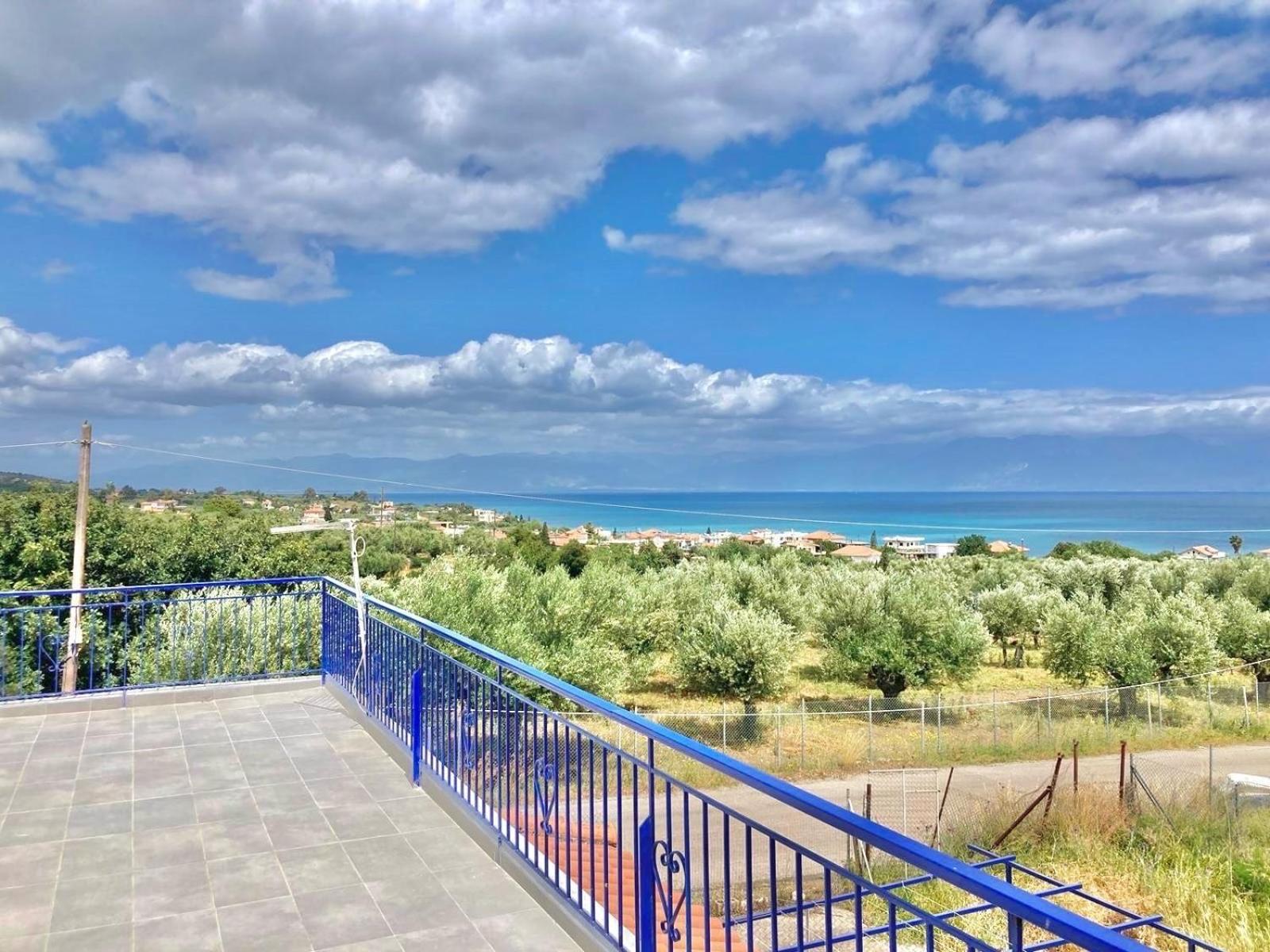 Villa Blue Cocoon - Chrani Messinia Peloponnese- Sea View 800 M From Beach Екстериор снимка